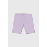 United Colors Of Benetton Otroške kratke hlače vijolična barva