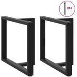  Noge za blagovaonski stol T-oblika 2 kom Crne 90x35x(72-73) cm Čelik | shoptok.hr