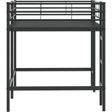  Okvir Krevet za Dječji Loft Crna 99,5 x 200 cm Čelik | shoptok.hr
