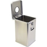 Gmöhling Smetnjak/posoda za odstranjevanje G®-DROP, prostornina 80 l, aluminij, s kolesi in zaklepanjem | Shoptok.si