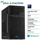 PCPLUS e-machine Ultra 7 265 32GB 1TB SSD Windows 11 Pro namizni računalnik | Shoptok.si