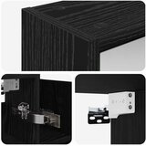  Kupaonski ormar s ogledalom Crni hrast 73,5 x 16 x 62,5 cm | shoptok.hr