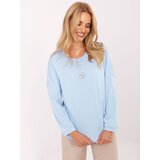 RELEVANCE Blouse-RV-BZ-A823.49-light blue Cene