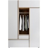 MID.YOU omara za oblačila, bela, hrast artisan | Shoptok.si