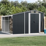 vidaXL Vrtna lopa antracitna 277x279x179 cm pocinkano jeklo Cene