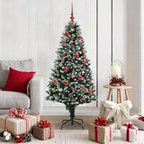 vidaXL Umestno božično drevo Zelena 150 cm PVC, jeklo in plastika | Shoptok.si