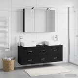  Set namještaja za kupaonicu 4 kom. Crni hrast | shoptok.hr