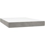  Box spring postelja z vzmetnico svetlo siva 140x200 cm žamet, (20789748) | Shoptok.si