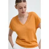 Morgan Pulover MFIRENZ ženski, oranžna barva, MFIRENZ