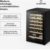 Klarstein Bevora samostojeći hladnjak za vino | 6 police | 128 L | 48 boca | 54 cm | shoptok.hr
