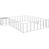  Kavez za pse srebrni 25,41 m² čelični | shoptok.hr