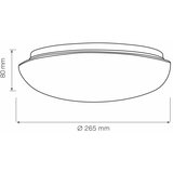  plafonsko svetlo bonifacy 1xE27/20W/230V ø 26,5 cm belo | Eponuda.com