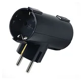 Utikač adapter 'T' 2xšuko 6338-2 crni