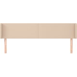  Uzglavlje s ušima boja cappuccina 203x16x78/88 cm umjetna koža | shoptok.hr