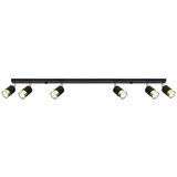  Sollux SL.1073 - Spot svetiljka NERO 6xGU10/40W/230V crno/zlatno | Eponuda.com