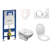 Geberit SIKOSSLPRO010 S-Line Pro wc školjka s kompletom Duofix 111.300.00.5 Sigma20 white-krom Cene