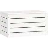  Kutija za pohranu bijela 59,5 x 36,5 x 33 cm masivna borovina | shoptok.hr