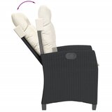  9-dijelni vrtni blagovaonski set s jastucima crni od poliratana | shoptok.hr