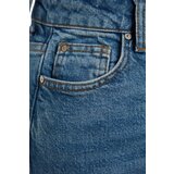 Trendyol Dark Blue High Waist Long Comfort Straight Jeans | Eponuda.ba