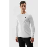 4f Men's Plain Long Sleeves T-Shirt - White