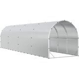  Kokošinjac Srebrna 800 x 200 x 200 cm Pocinčani čelik | shoptok.hr