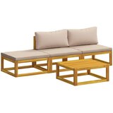  Set sofe 4 kom. Prirodna Čvrsto drvo akacije | shoptok.hr