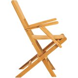  Sklopive vrtne stolice 6 kom 55x61x90 cm od masivne tikovine | shoptok.hr
