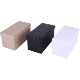 Kondela Zložljiv taburet, belo eko usnje, IMRA | Shoptok.si