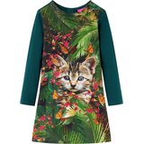  Dječja haljina s dugim rukavima tamnozelena 116 | shoptok.hr