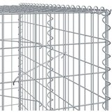 vidaXL Gabionska košara s poklopcem 600x100x200 cm pocinčano željezo | shoptok.hr