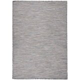  Zunanja preproga ploščato tkanje 140x200 cm rjava in modra, (20668940) | Shoptok.si
