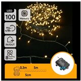Aigostar LED niz za spoljašnju upotrebu, 100x LED, 8 funkcija, napajanje 3xAA, dužina 5,3 m, IP44, topla bela Cene