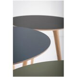 Gazzda Pomoćni stol od hrastovog drveta sa crnom pločom Arp, ⌀ 45 cm | shoptok.hr