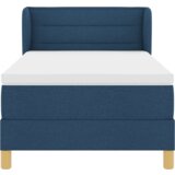  Postelja s vzmetnico Modra 90x200 cm Tkanina, (22051935) | Shoptok.si
