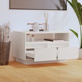 TV ormarić bijeli 60 x 35 x 37 cm od masivne borovine | Eponuda.com
