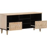  TV ormarić 100 x 33 x 46 cm od masivnog drva manga Smeđa | Shoptok.si