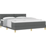 vidaXL Krevet s podnožjem s madracem Tamno siva 180x200 cm Tkanina | shoptok.hr