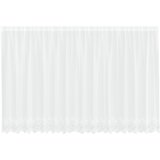 vidaXL Čipkasta zavjesa sa zavjesama Cvjetni Bijela 400 x 160 cm Poliester | shoptok.hr
