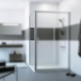 Huppe Classics 2 MattChrome/Chrome 900 fiksni panel visine 1900mm sa providnim Anti-Plaque staklom C20505.087.322 | ePonuda.com