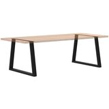  Noge za blagovaonski stol V-oblika 2 kom Crne 90 x (72-73,3) cm Čelik | shoptok.hr