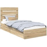  Krevet s od storage Sonoma hrast 70 x 190 cm Konstruirano drvo | shoptok.hr