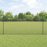  Zavarena žičana ograda s postom 25 x 1,2 m Siva Mreža | shoptok.hr
