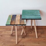 Hanah home 2Shp424 - Blue BlueGreenBrownBeige Nesting Table (2 Pieces) | ePonuda.com
