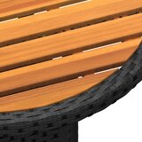  3-dijelni vrtni bistro set od poliratana crni | Eponuda.com