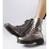 Gemre Brown metallic Calcirelli work boots | ePonuda.com