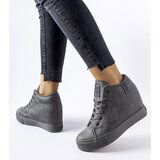 Big Star Gray wedge sneakers | shoptok.hr