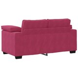  3-dijelni set sofa s jastucima, vinsko crveni baršun | Shoptok.si