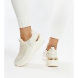 Gemre Beige wedge sneakers with rhinestones Ashleey | shoptok.hr