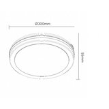 Bb Link led plafonjera X09-300-24W 3000/4000/6500K IP65 drvo | ePonuda.com