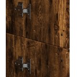  Visoka komoda dimljeni hrast 60x35x180 cm konstruirano drvo | shoptok.hr